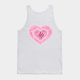 Pride and Prejudice Word Cloud Tank Top